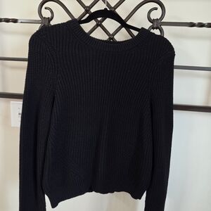 Ann Taylor Women's Black Crew Neck Sweater
